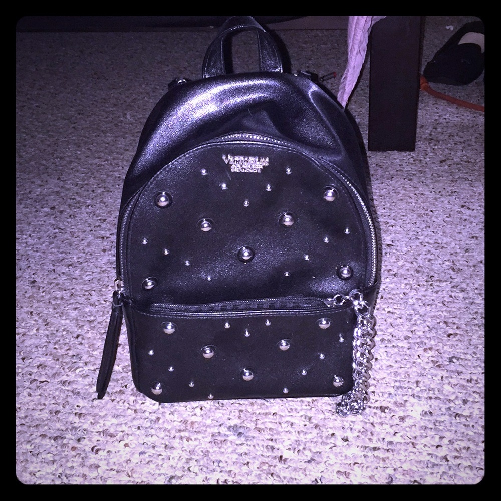 Black, Victoria Secret mini back pack.